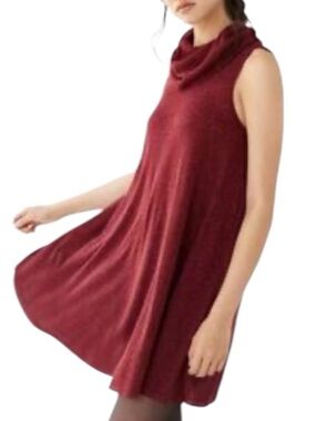 American Eagle Outfitters Sleeveless Swing Mini Dress - Wine size M